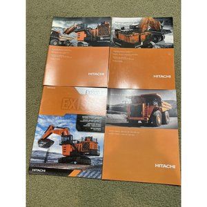 4 Hitachi EX1700-6, EX3600-6, 2 Different EX1900-6 Sales Brochure Lot Loaders ++